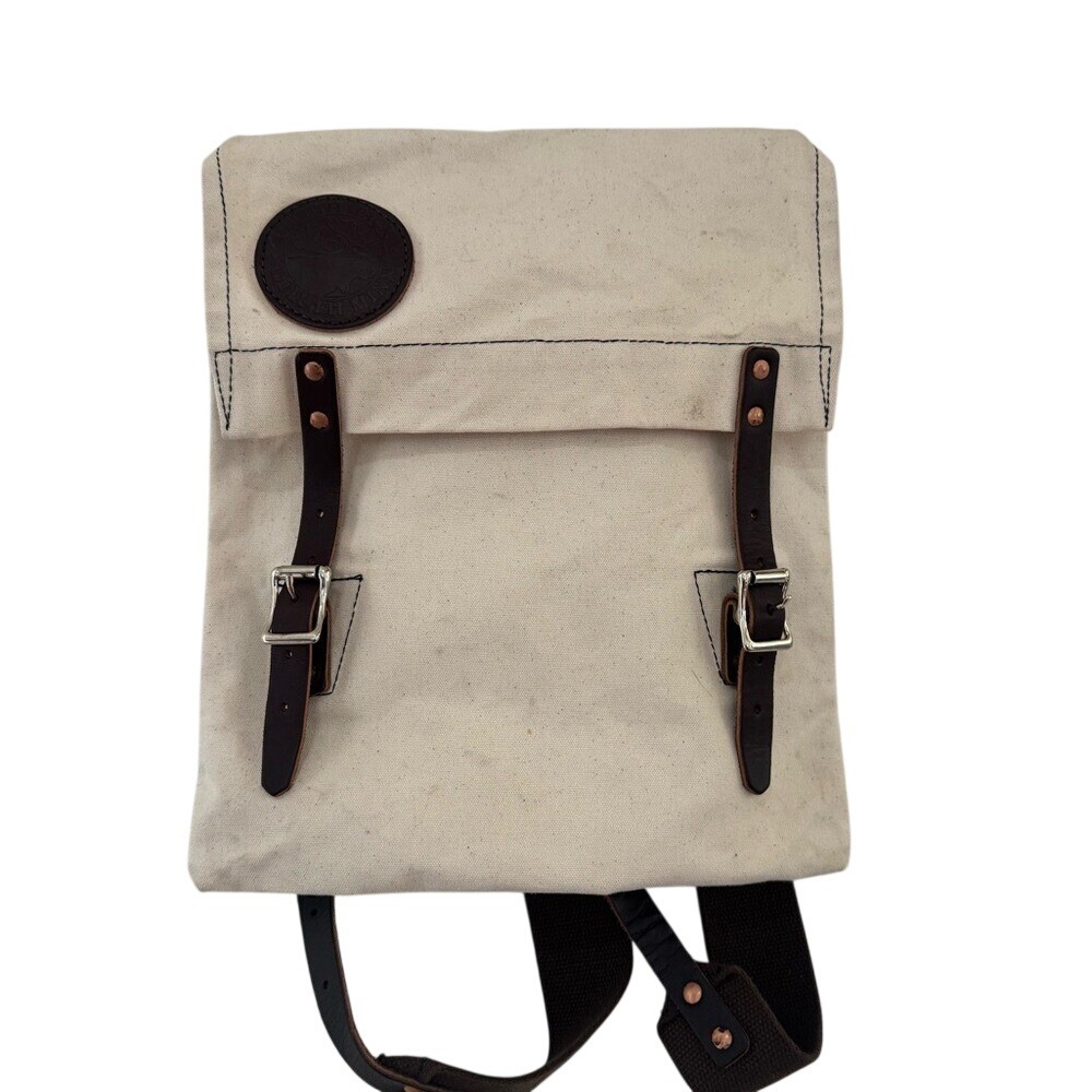 Duluth Pack Monarch Canvas Backpack w/ Leather‎ Accents Vintage